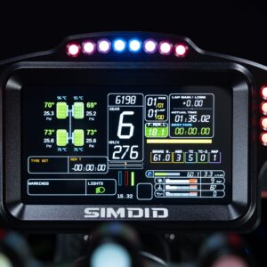 digital dashboard designed specifically for sim racing setups