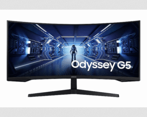 Samsung Odyssey G5 34" 165Hz 1ms WQHD Gaming Monitor with 1000R Curved Screen